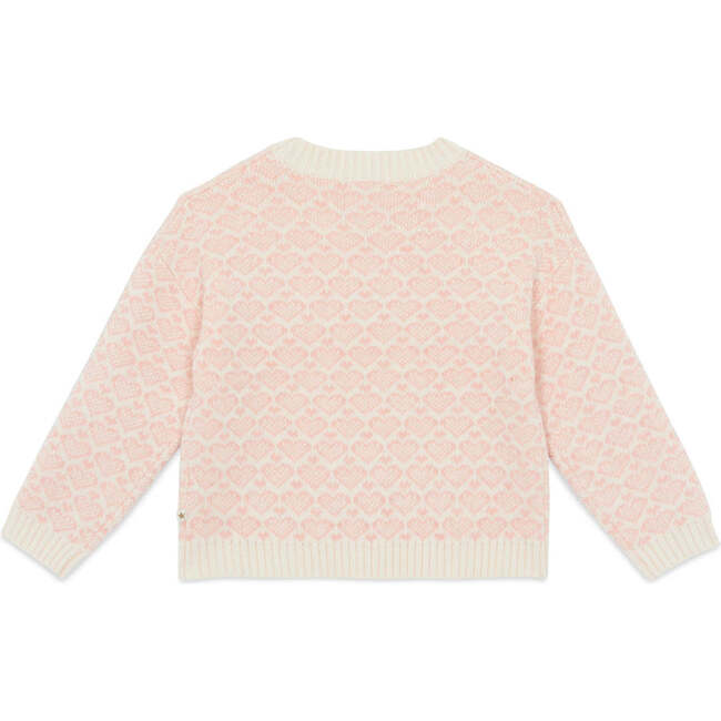 Lovely Hearts Sweater, Ecru Ecru - Sweaters - 2