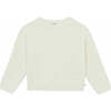 Mucita Embellished Sparkle Sweater, Mouton Ecru - Sweaters - 1 - thumbnail