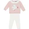 Lily Bird Baby Outfit, Rose Blossom Pink - Mixed Apparel Set - 1 - thumbnail