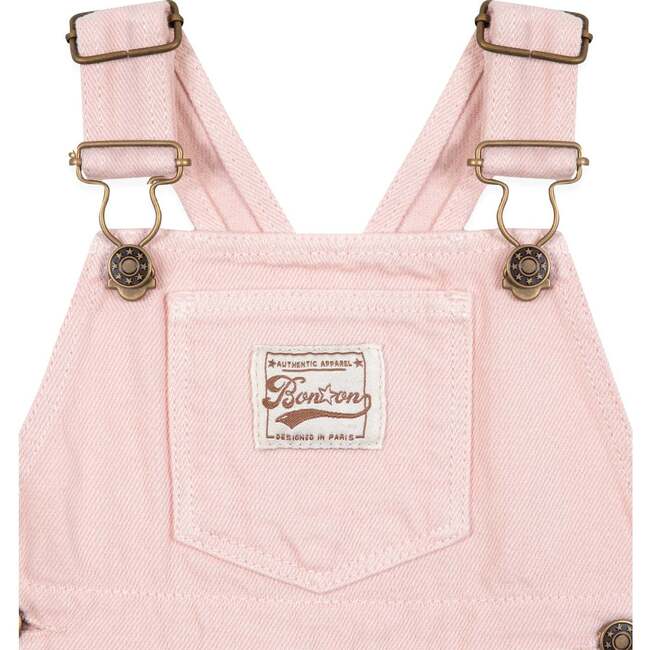 Sweet Hearts Blouse and Overalls Outfit Pink - Mixed Apparel Set - 2