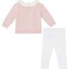 Lily Bird Baby Outfit, Rose Blossom Pink - Mixed Apparel Set - 3