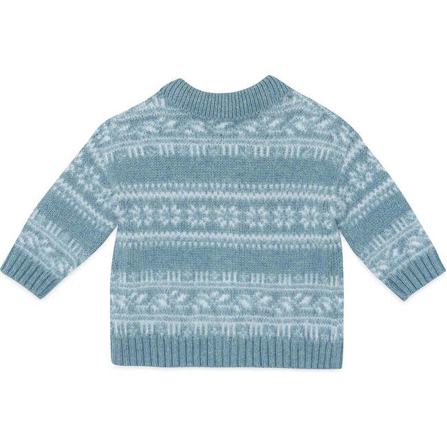 Lucien Baby Cardigan, Bleu Frost Blue - Cardigans - 2