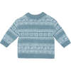 Lucien Baby Cardigan, Bleu Frost Blue - Cardigans - 2