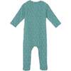 Mynight Stars Footie Pajamas, Bleu Vintage Blue - Footie Pajamas - 2