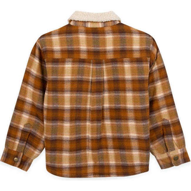 Surchem Plaid Jacket, Barnyard Brown Tan - Jackets - 2