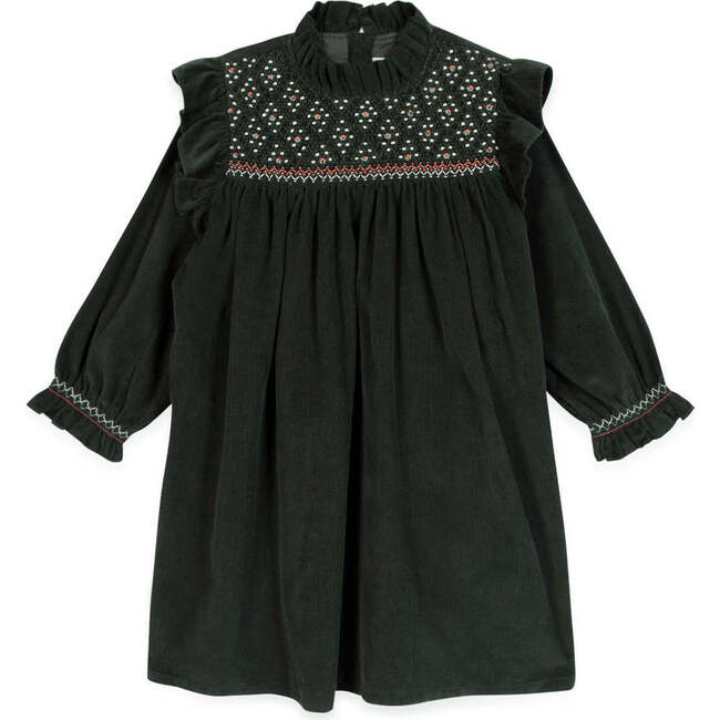 Babouchka Dress, Black Bird Black