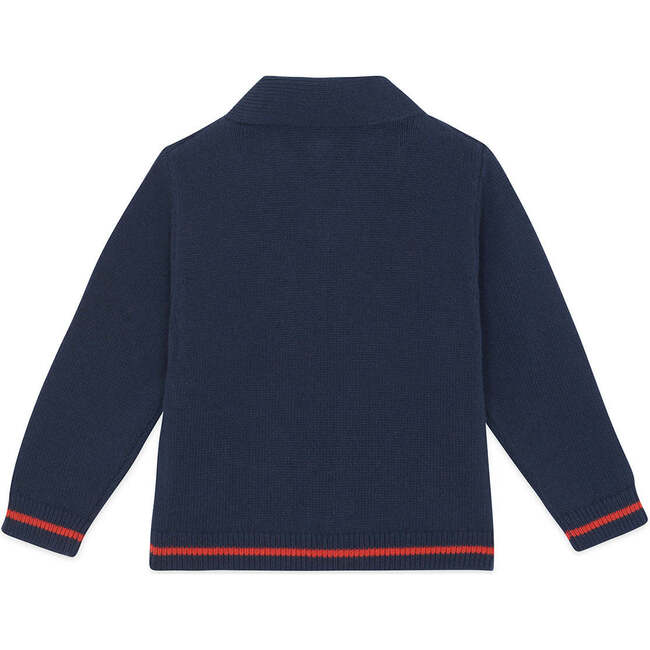 Hubert Cardigan, Bleu Brut Blue - Cardigans - 2