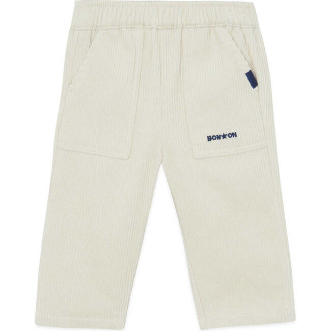 Darius Cord Baby Pants, Mouton Ecru - Pants - 2