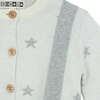 Stars Cardigan & Knit Pants Baby Set, Grey Grey - Cardigans - 2