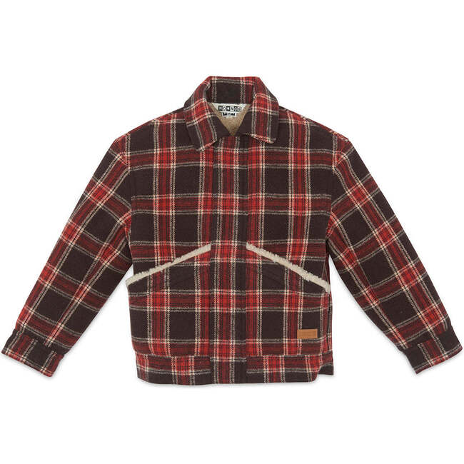Mao Plaid Jacket , Carbone Black