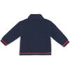 Hubert Collared Baby Cardigan, Bleu Brut Blue - Cardigans - 2