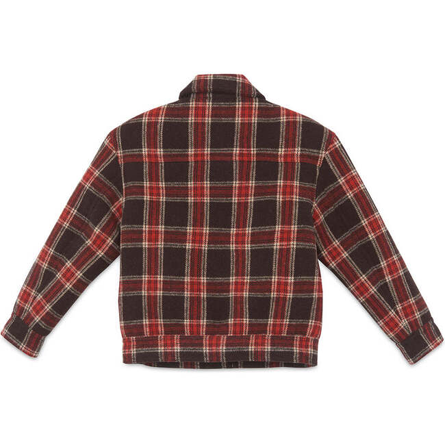 Mao Plaid Jacket , Carbone Black - Shirts - 2
