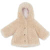 Mignon Faux Fur Baby Jacket, Sheep Ecru - Jackets - 1 - thumbnail