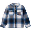 Marseille Overshirt, Nordic Blue Blue - Shirts - 1 - thumbnail