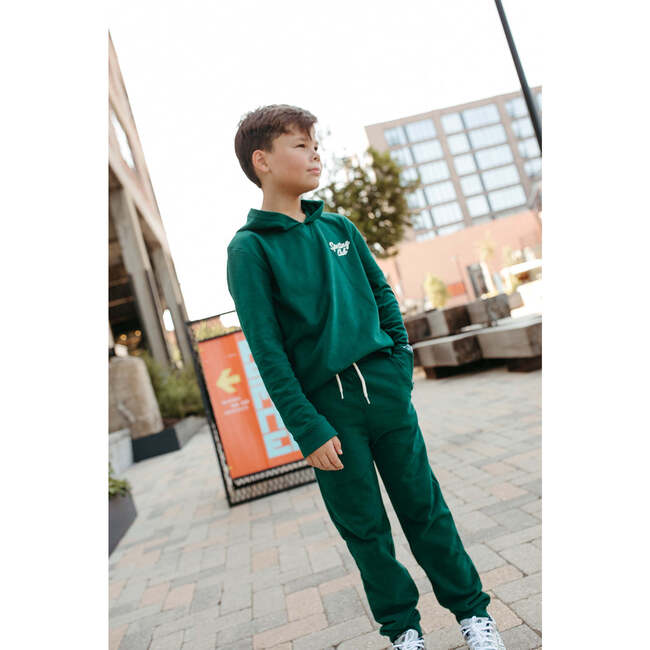 Hayes Hoodie, Dark Green - Sweatshirts - 2