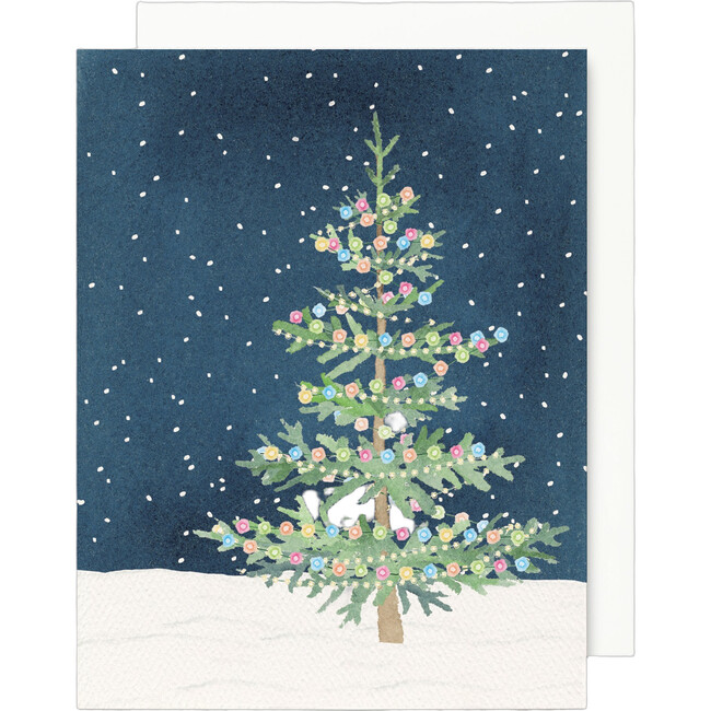 Whimsical Christmas Tree Greeting Card
