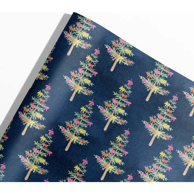 Whimsical Holiday Trees Gift Wrap