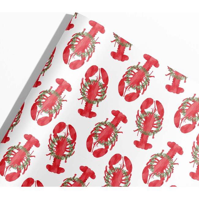 Holiday Lobsters Gift Wrap