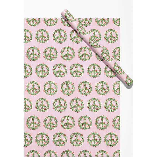 Peace Wreaths Holiday Gift Wrap - Gift Wraps - 3