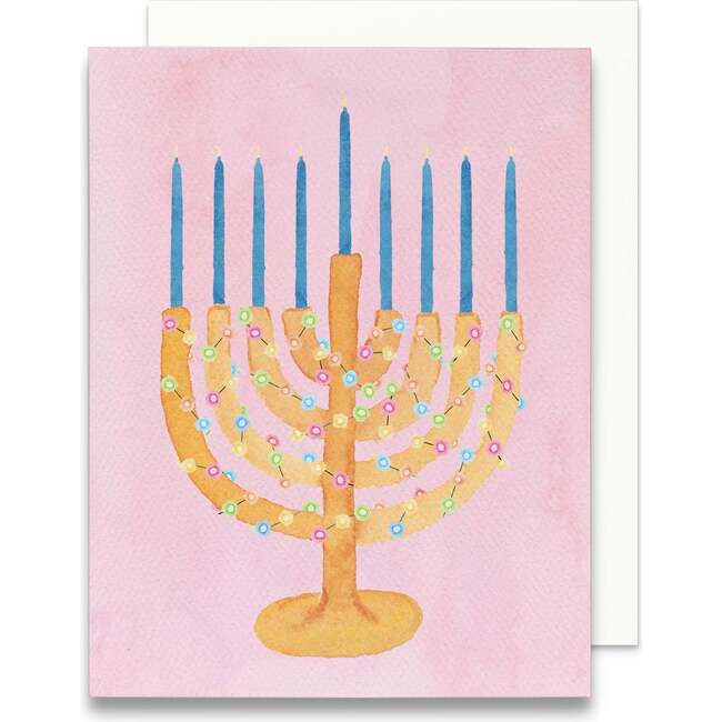 Chrismukkah Menorah Greeting Card