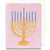 Chrismukkah Menorah Greeting Card - Greeting Cards - 1 - thumbnail