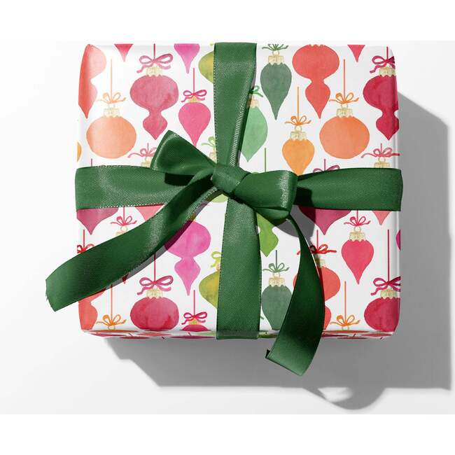 Colorful Vintage Ornaments Holiday Gift Wrap