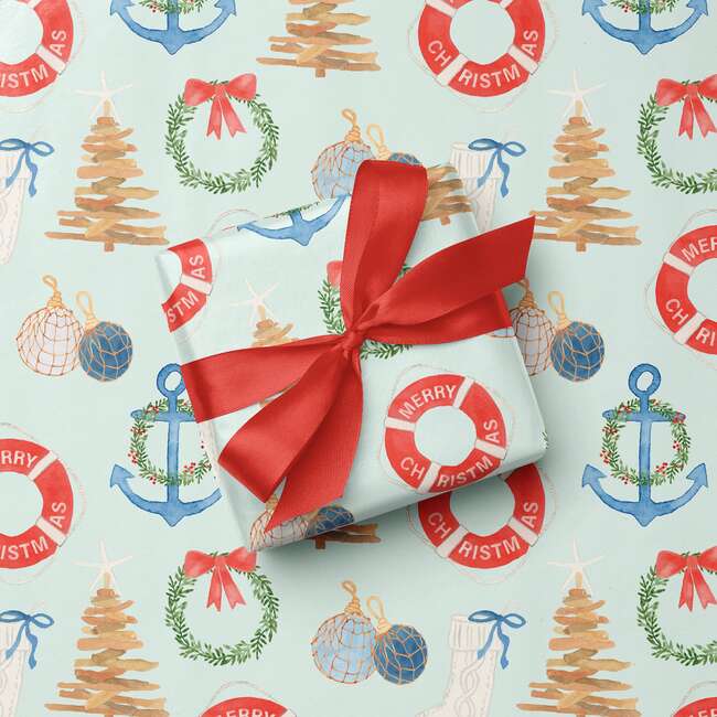 Coastal Christmas Gift Wrap - Gift Wraps - 2