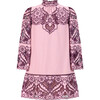 Annie Embroidered Sleeve Mini Dress, Thistle - Dresses - 1 - thumbnail