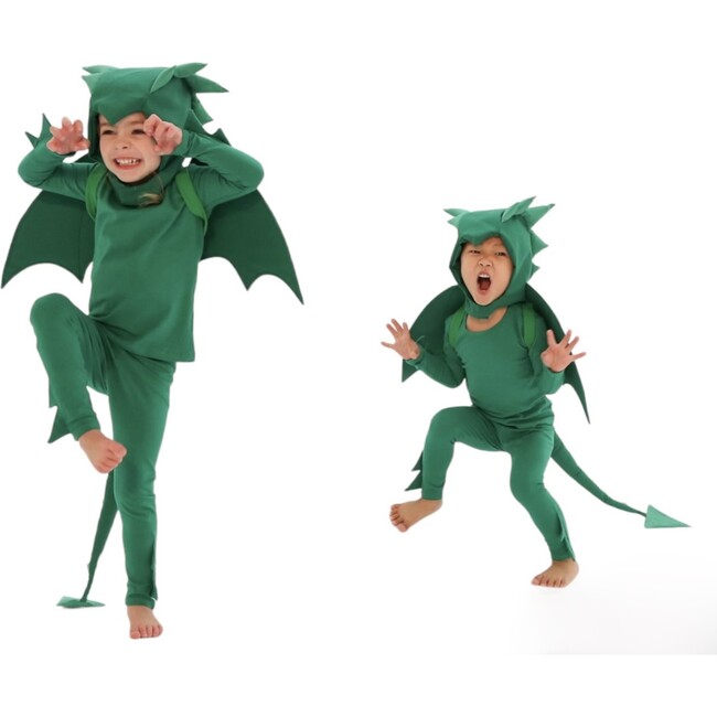 Dragon Pajama Costume, Green - Costumes - 3
