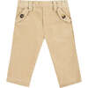 Cotton Pants, Beige - Pants - 1 - thumbnail
