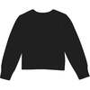Wool And Cashmere Girl Cardigan With Knots, Black - Cardigans - 2