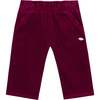 Baby Cotton Pants, Rhododendron Red - Pants - 1 - thumbnail