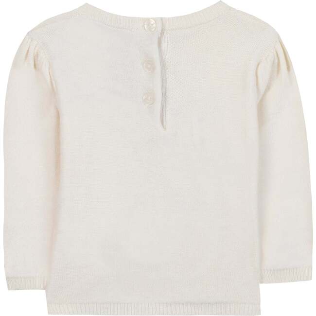 Flower Sweatshirt, Nacre And Pink White - Sweatshirts - 2