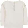 Flower Sweatshirt, Nacre And Pink White - Sweatshirts - 2
