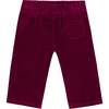 Baby Cotton Pants, Rhododendron Red - Pants - 2