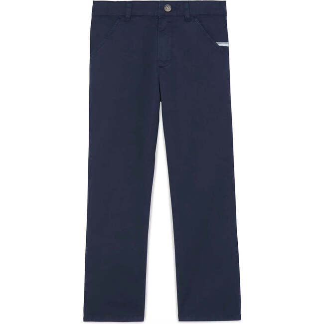 Cotton Long Pants, Marine Blue