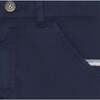 Cotton Long Pants, Marine Blue - Pants - 2