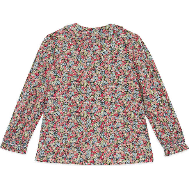 Cotton Flower Tunic, Dark Grey - Shirts - 2