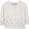 Petals Cardigan, Nacre White - Cardigans - 1 - thumbnail
