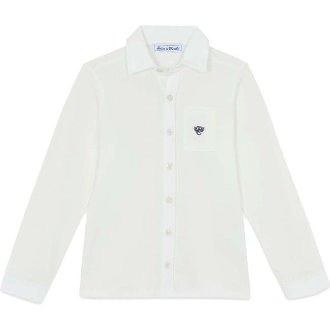 Cotton Shirt, Nacre White