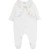 Cotton Baby Pajamas, Nacre White - Footie Pajamas - 1 - thumbnail