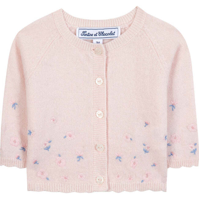 Petals Cardigan, Light Pink