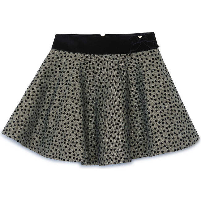 Polka Dot Skirt, Black