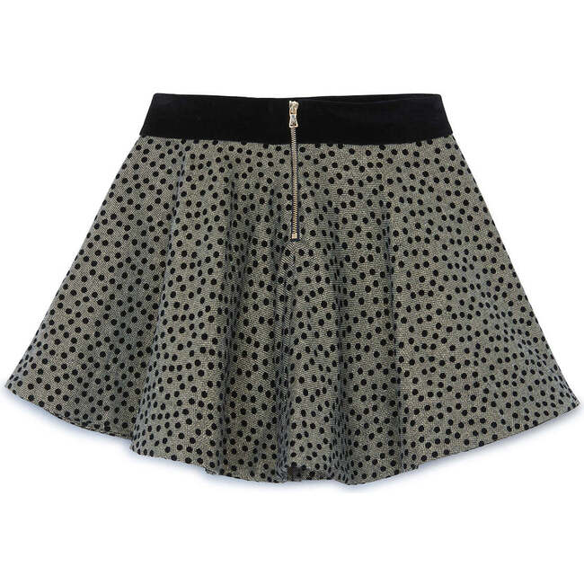 Polka Dot Skirt, Black - Skirts - 2
