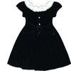 Celestine Navy Velvet Smocked Dress - Dresses - 3