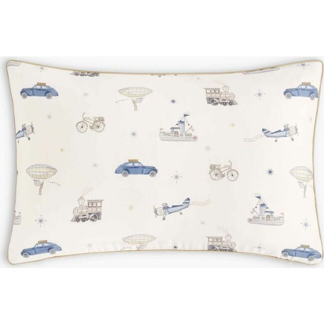Transit Treasures, Toddler Pillow, Blue