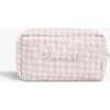 Toiletry Pouch, Pink Gingham - Bath Accessories - 1 - thumbnail
