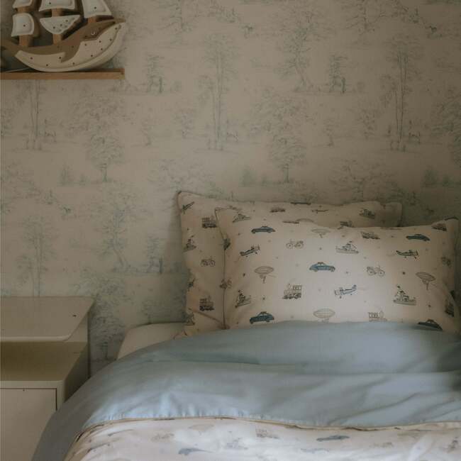 Transit Treasures, Twin Duvet Set, Blue - Duvet Sets - 2