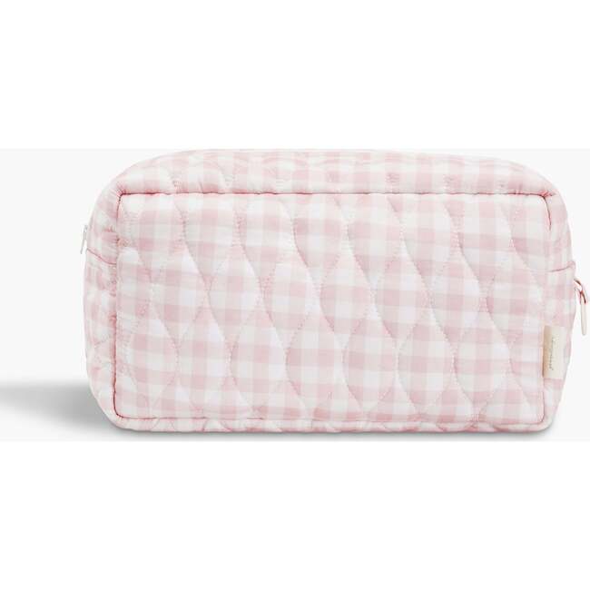 Toiletry Pouch, Pink Gingham - Bath Accessories - 2