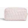 Toiletry Pouch, Pink Gingham - Bath Accessories - 2